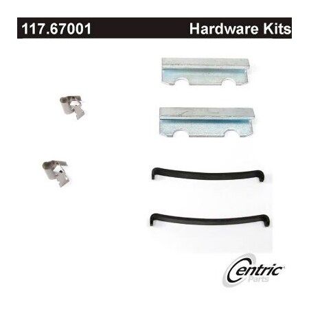 Centric Disc Brake Hardware Kit, Parts 117.67001